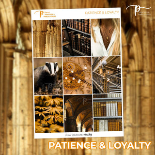Patience & Loyalty Photo Weekly Kit - Planner Stickers For Vertical 7x9 Planners Like Erin Condren EC