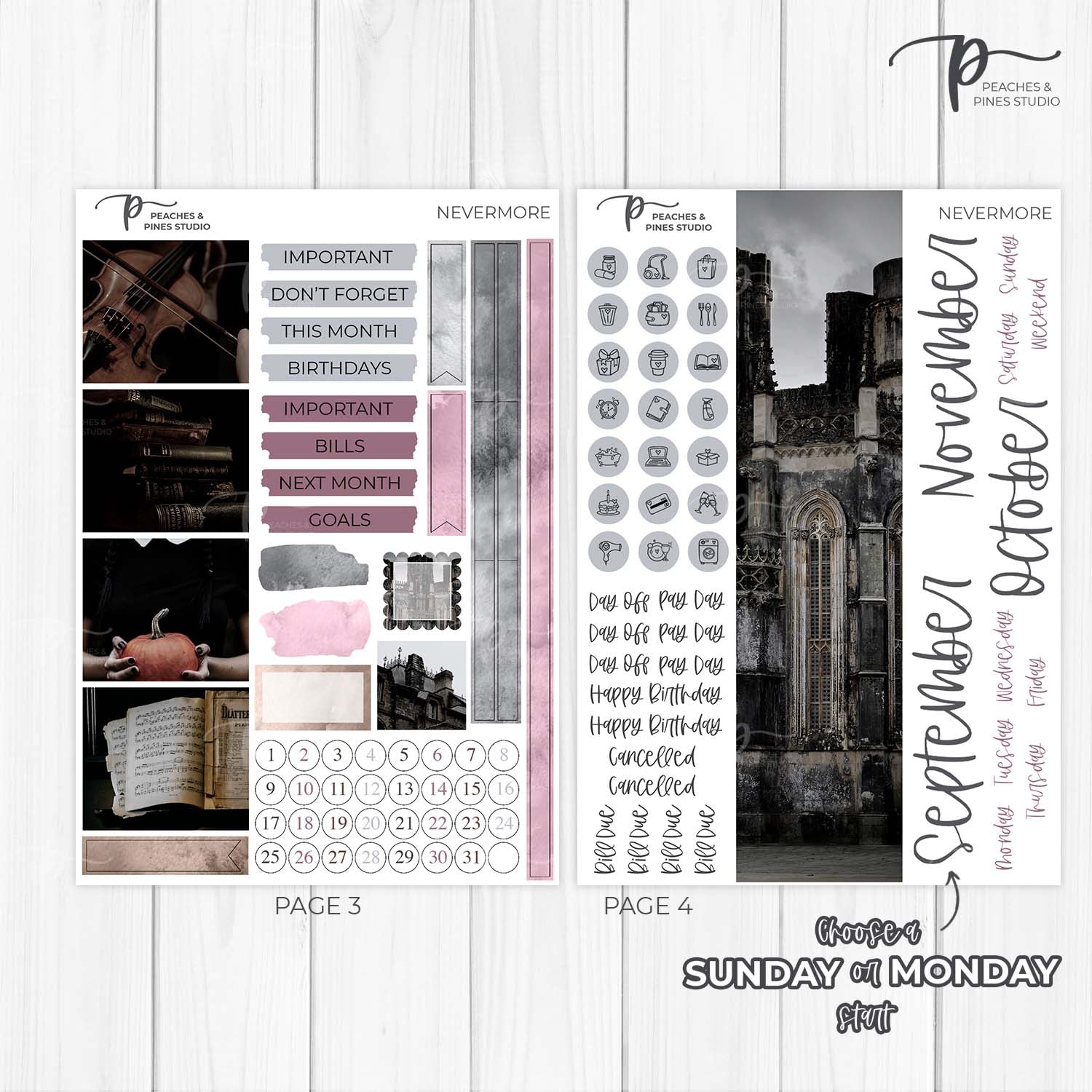 Nevermore - Photo Monthly Kit