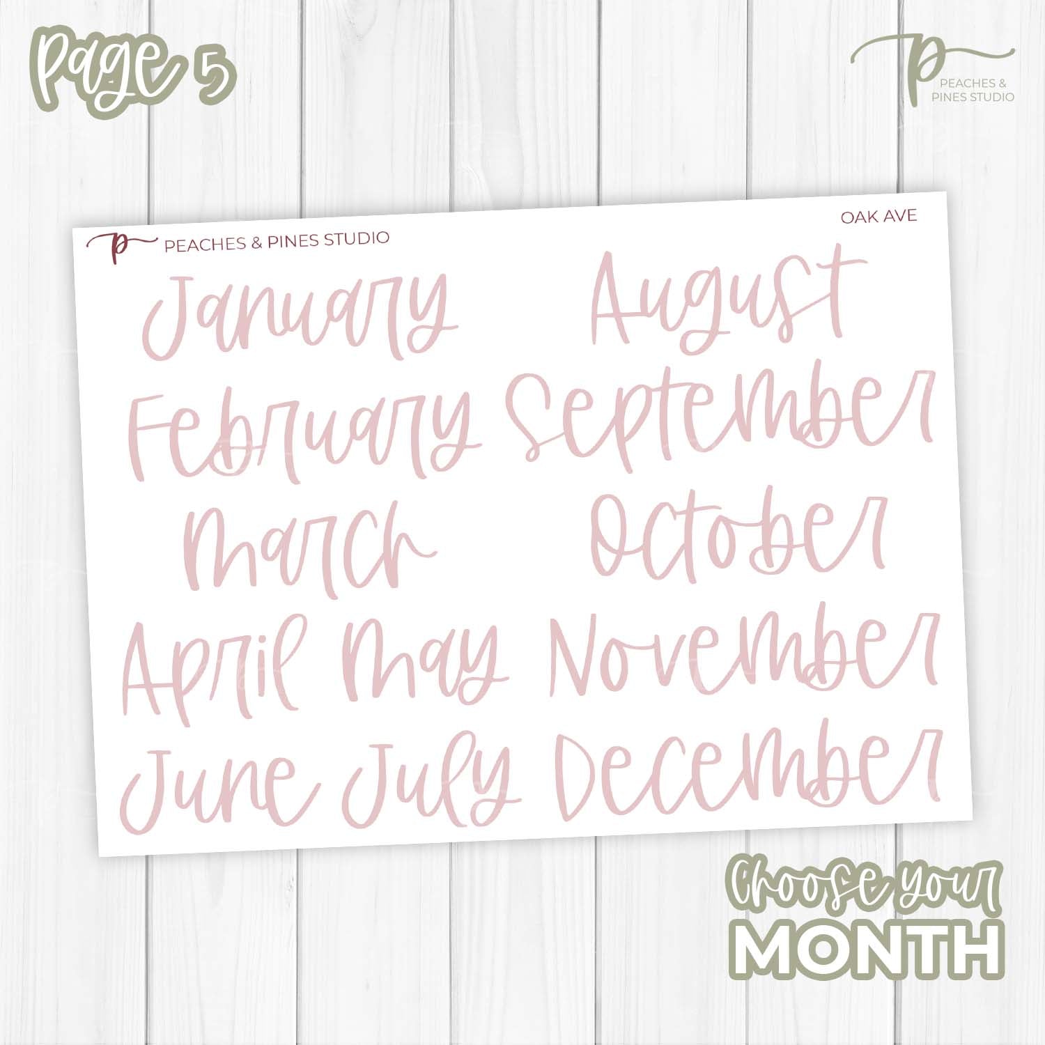 Oak Ave  - Monthly Kit