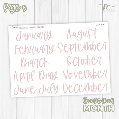 Oak Ave  - Monthly Kit