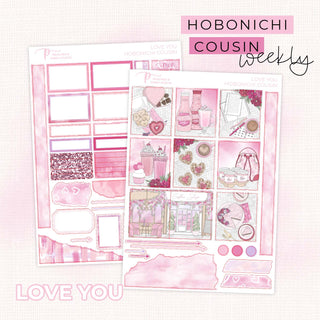 Love You - Hobonichi Cousin Weekly Kit