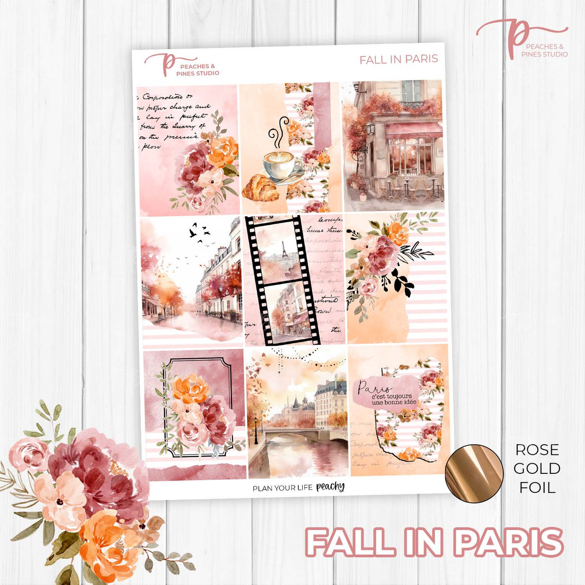Fall in Paris - Foiled Weekly Kit