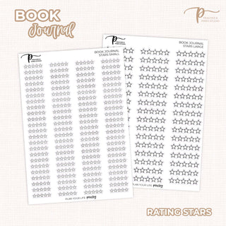 Rating Stars - Reading Journal / Book Journal Stickers