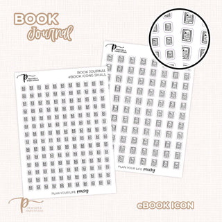 eBook Icon - Reading Journal / Book Journal Stickers