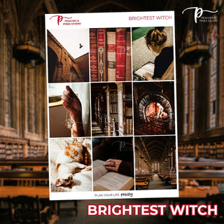 Brightest Witch Photo Weekly Kit - Planner Stickers For Vertical 7x9 Planners Like Erin Condren EC