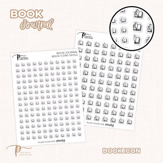 Book Icon - Reading Journal / Book Journal Stickers