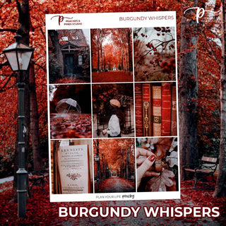 Burgundy Whispers - Photo Weekly Kit