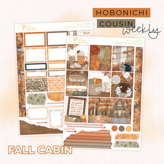 Fall Cabin - Hobonichi Cousin Weekly Kit