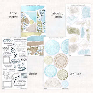 Sapphire Realm - Deco Bundle | Journaling Deco Sticker Sheet