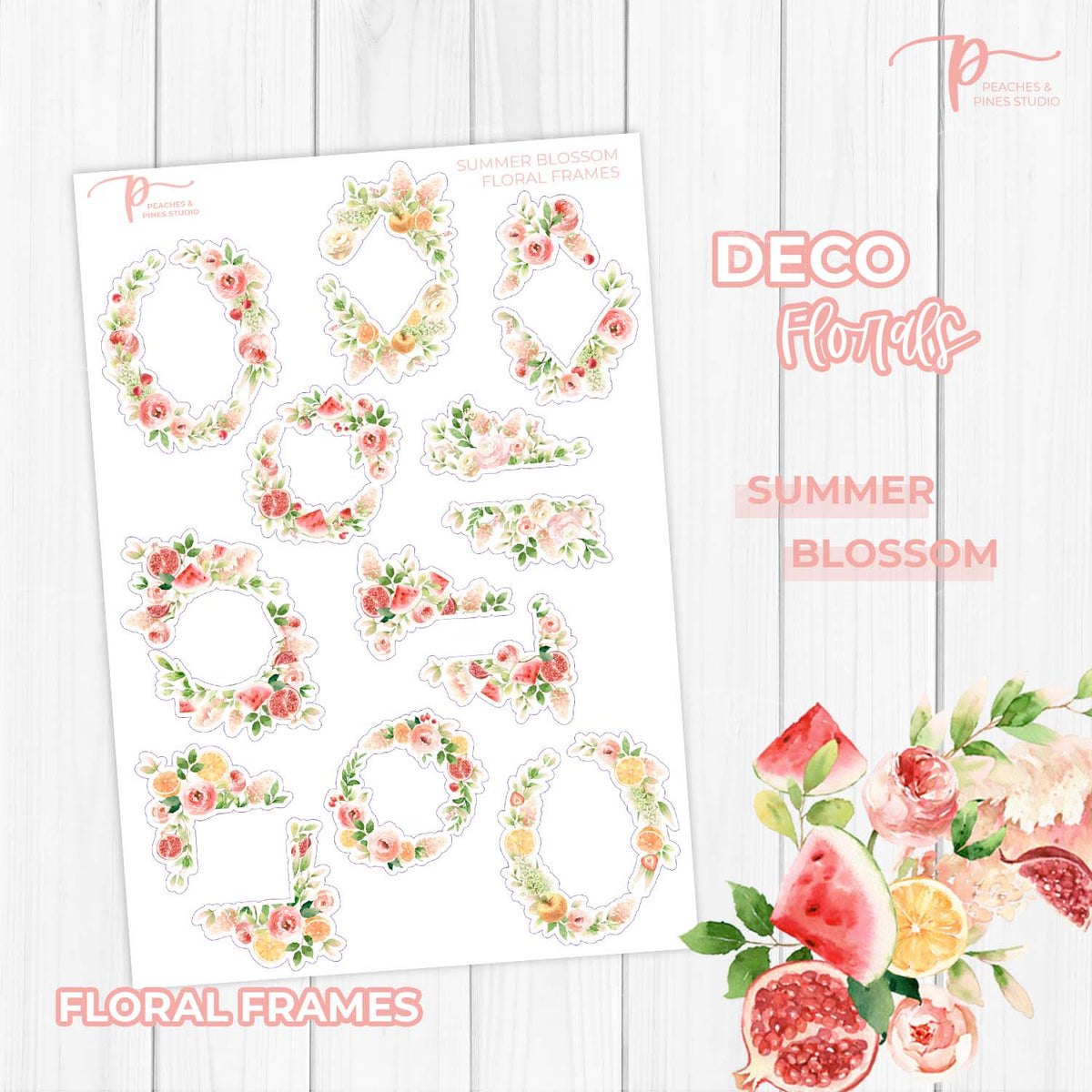 Summer Blossom - Floral Frames