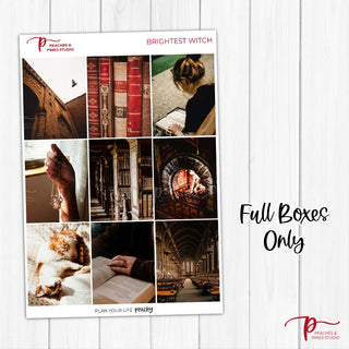 Brightest Witch Photo Weekly Kit - Planner Stickers For Vertical 7x9 Planners Like Erin Condren EC