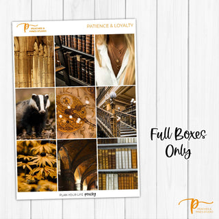 Patience & Loyalty Photo Weekly Kit - Planner Stickers For Vertical 7x9 Planners Like Erin Condren EC