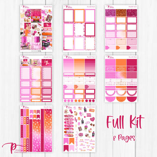 Pillow Talk Weekly Kit - Decorative Planner Stickers for Vertical 7x9 Planners Compatible with Erin Condren EC - Full Kit