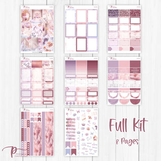 Aura Weekly Kit - Decorative Planner Stickers for Vertical 7x9 Planners Compatible with Erin Condren EC - Full Kit