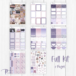 School Of Magic Weekly Kit - Planner Stickers For Vertical 7x9 Planners Like Erin Condren EC