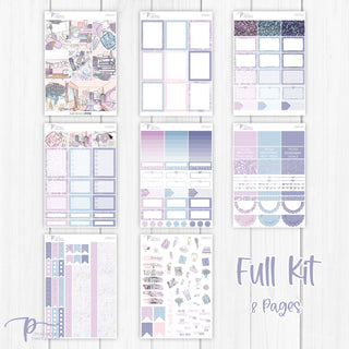 Dream Weekly Kit - Decorative Planner Stickers for Vertical 7x9 Planners Compatible with Erin Condren EC - Full Kit