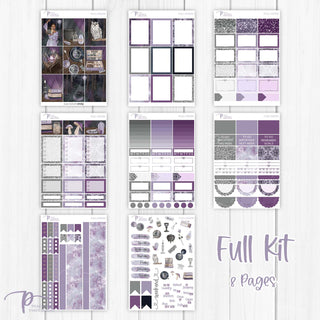 Full Moon Weekly Kit - Planner Stickers For Vertical 7x9 Planners Like Erin Condren EC