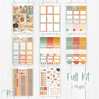 Scholar Society Weekly Kit - Planner Stickers For Vertical 7x9 Planners Like Erin Condren EC