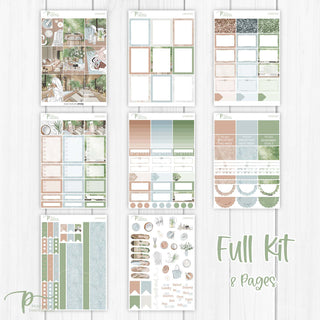 Unwind Weekly Kit - Decorative Planner Stickers for Vertical 7x9 Planners Compatible with Erin Condren EC - Full Kit