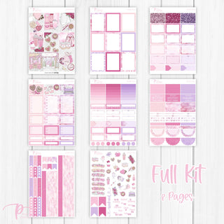 Love You Weekly Kit - Decorative Planner Stickers for Vertical 7x9 Planners Compatible with Erin Condren EC - Full Kit
