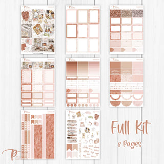 Midnight Weekly Kit - Decorative Planner Stickers for Vertical 7x9 Planners Compatible with Erin Condren EC - Full Kit