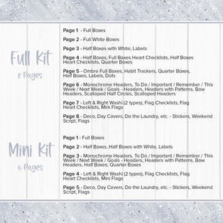 Winter in the City Weekly Kit - Decorative Planner Stickers for Vertical 7x9 Planners Compatible with Erin Condren EC - Overview