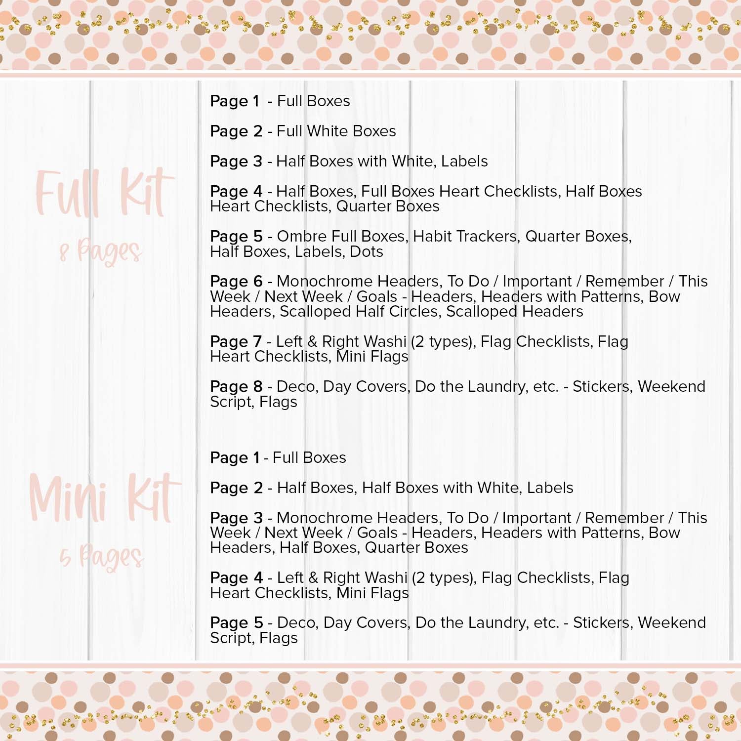 Fall Cafe - Weekly Kit