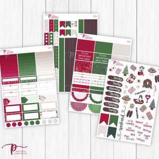 Joy Weekly Kit - Planner Stickers For Vertical 7x9 Planners Like Erin Condren EC