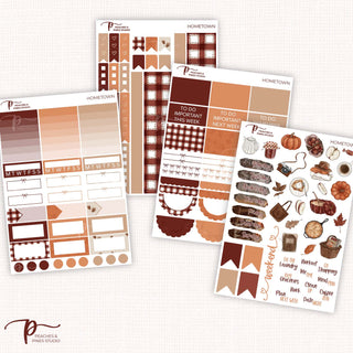 Hometown - Planner Stickers For Vertical 7x9 Planners Like Erin Condren EC