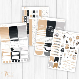 Ready To Party Weekly Kit - Decorative Planner Stickers for Vertical 7x9 Planners Compatible with Erin Condren EC - Pages 5to8