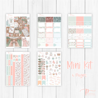 Happy Easter Weekly Kit - Planner Stickers For Vertical 7x9 Planners Like Erin Condren EC