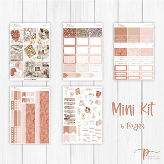 Midnight Weekly Kit - Decorative Planner Stickers for Vertical 7x9 Planners Compatible with Erin Condren EC - Mini Kit