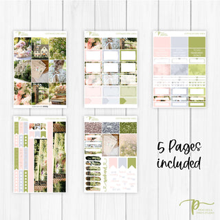 Cottagecore Vibes - Planner Stickers For Vertical 7x9 Planners Like Erin Condren EC