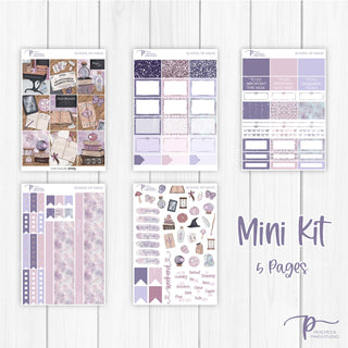 School Of Magic Weekly Kit - Planner Stickers For Vertical 7x9 Planners Like Erin Condren EC