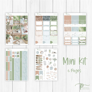 Unwind Weekly Kit - Decorative Planner Stickers for Vertical 7x9 Planners Compatible with Erin Condren EC - Mini Kit