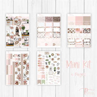 Breakfast & Coffee Weekly Kit - Decorative Planner Stickers for Vertical 7x9 Planners Compatible with Erin Condren EC - Mini Kit