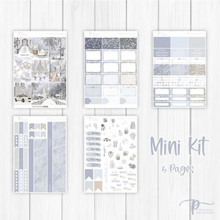 Winter in the City Weekly Kit - Decorative Planner Stickers for Vertical 7x9 Planners Compatible with Erin Condren EC - Mini Kit