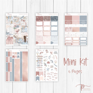 Midnight Fairytale Weekly Kit - Decorative Planner Stickers for Vertical 7x9 Planners Compatible with Erin Condren EC - Mini Kit
