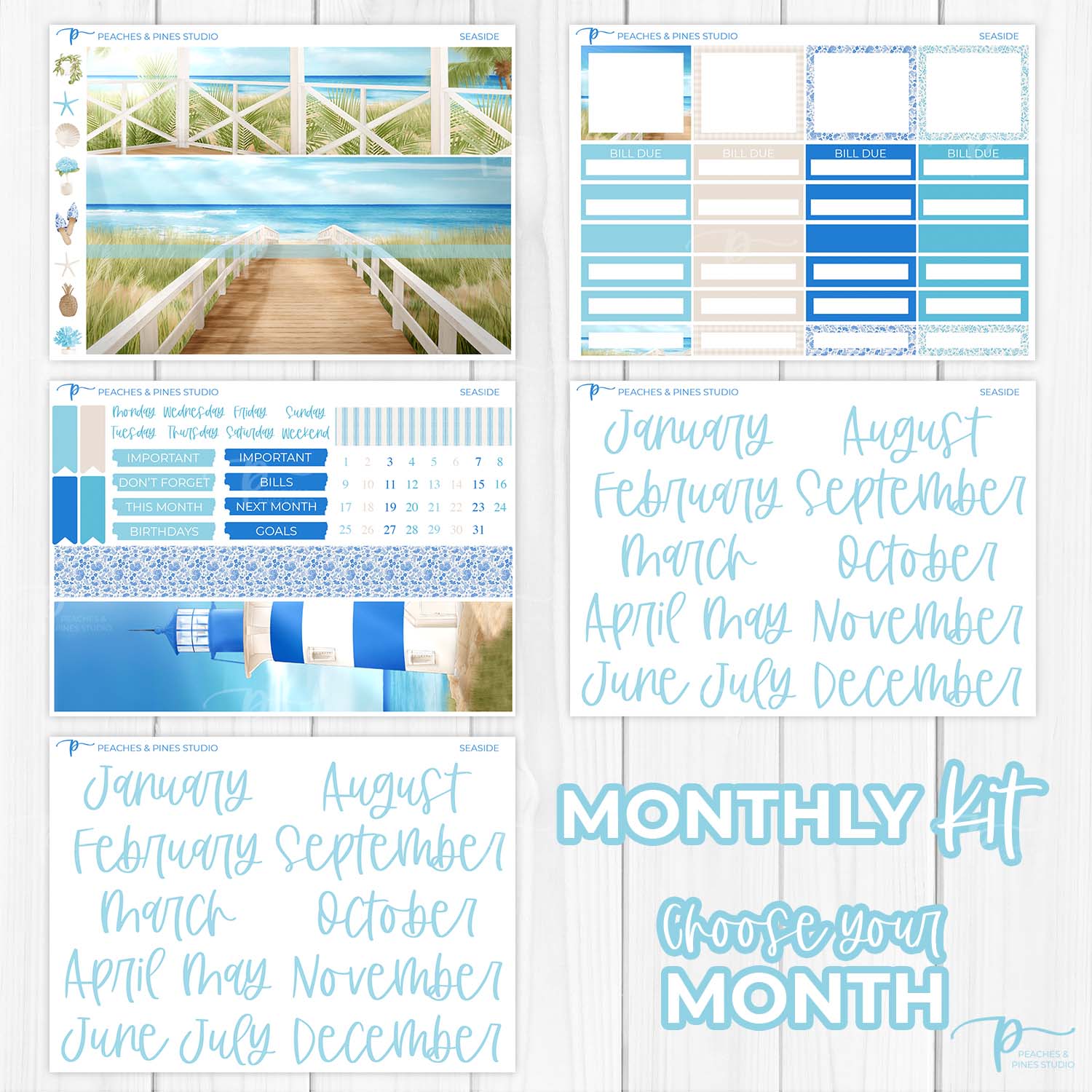 Seaside  - Monthly Kit