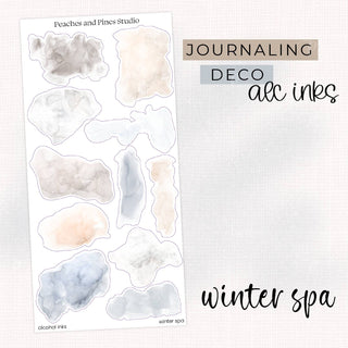 Winter Spa - Deco Kit | Journaling Deco Sticker Sheet