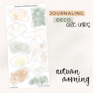 Autumn Morning - Deco Kit | Journaling Deco Sticker Sheet