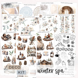 Winter Spa - Deco Kit | Journaling Deco Sticker Sheet