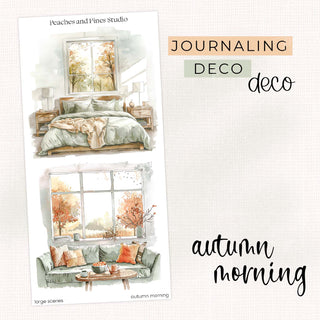 Autumn Morning - Deco Kit | Journaling Deco Sticker Sheet