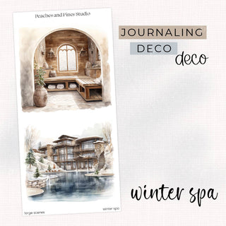 Winter Spa - Deco Kit | Journaling Deco Sticker Sheet