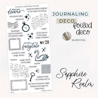 Sapphire Realm - Deco | Journaling Deco Sticker Sheet