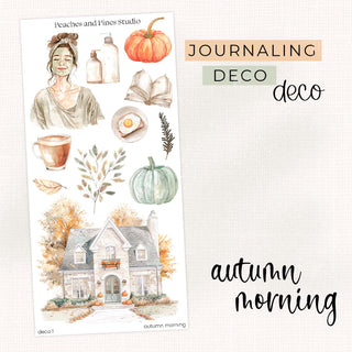 Autumn Morning - Deco Kit | Journaling Deco Sticker Sheet