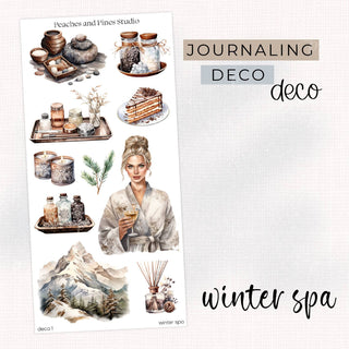 Winter Spa - Deco Kit | Journaling Deco Sticker Sheet