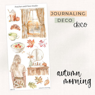 Autumn Morning - Deco Kit | Journaling Deco Sticker Sheet