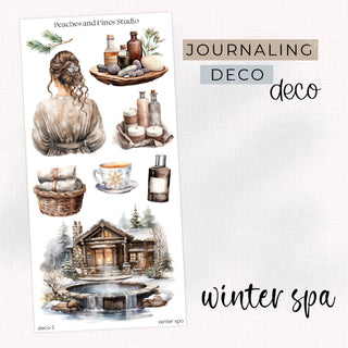 Winter Spa - Deco 03 | Journaling Deco Sticker Sheet