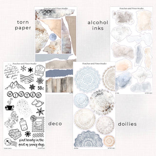 Winter Spa - Deco Kit | Journaling Deco Sticker Sheet